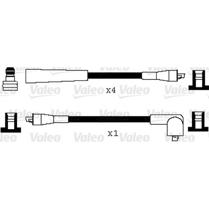 Zdjęcie Zestaw przewodów zapłonowych VALEO 346056