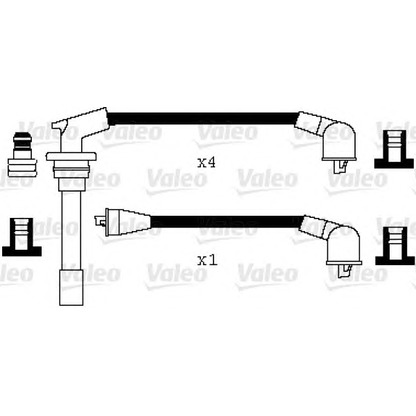 Foto Zündleitungssatz VALEO 346022