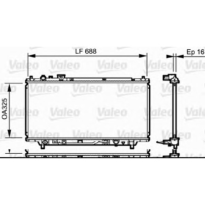 Photo Radiateur, refroidissement du moteur VALEO 734195