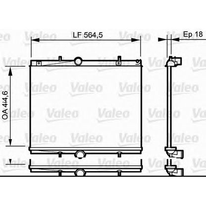 Foto Radiatore, Raffreddamento motore VALEO 735020