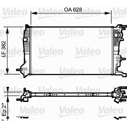 Photo Radiateur, refroidissement du moteur VALEO 735185