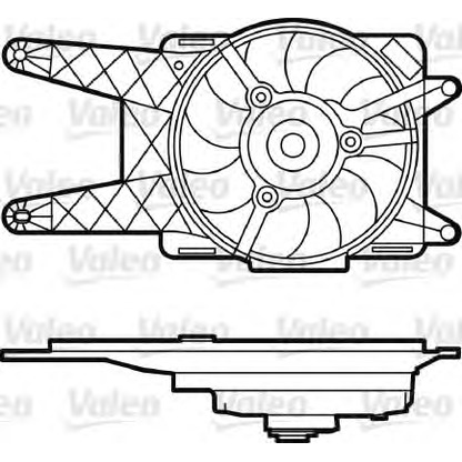 Photo Ventilateur, refroidissement du moteur VALEO 698562