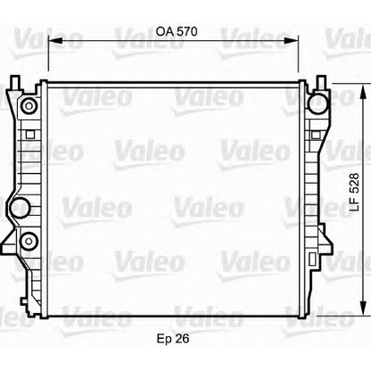 Foto Radiatore, Raffreddamento motore VALEO 734704