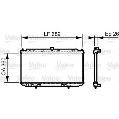 Фото Радиатор, охлаждение двигателя VALEO 735061
