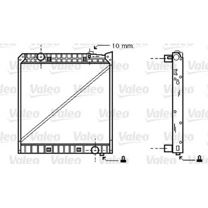 Photo Radiator, engine cooling VALEO 733417