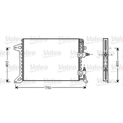 Photo Condenser, air conditioning VALEO 818038