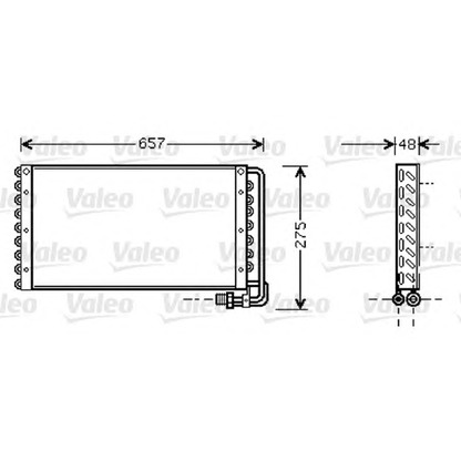 Foto Condensatore, Climatizzatore VALEO 818043