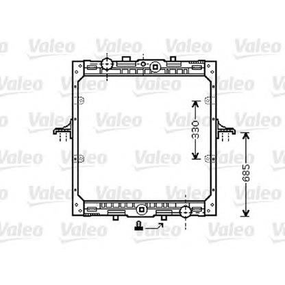 Foto Radiatore, Raffreddamento motore VALEO 732554