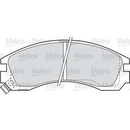 Photo Brake Pad Set, disc brake VALEO 598517