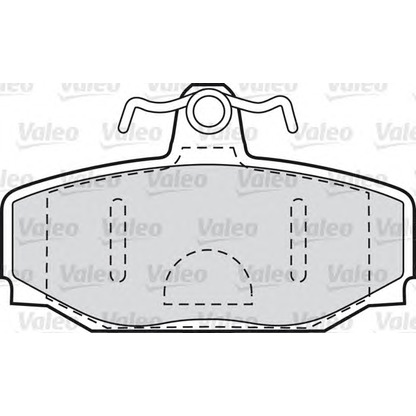 Photo Brake Pad Set, disc brake VALEO 551743