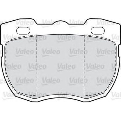 Photo Brake Pad Set, disc brake VALEO 598498