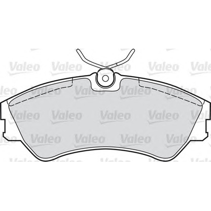 Фото Комплект тормозных колодок, дисковый тормоз VALEO 598025