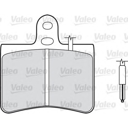 Photo Kit de plaquettes de frein, frein à disque VALEO 540054