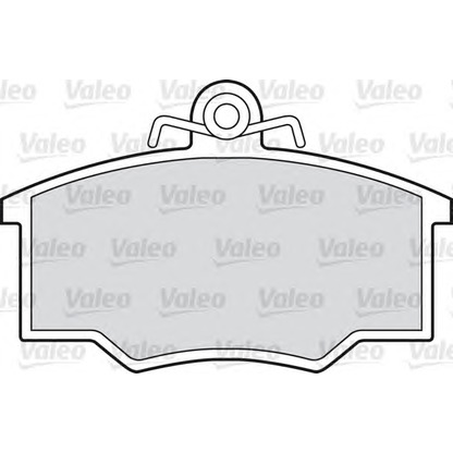 Photo Kit de plaquettes de frein, frein à disque VALEO 551634
