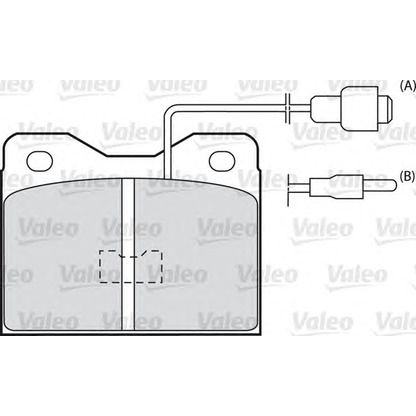 Foto Kit pastiglie freno, Freno a disco VALEO 540038