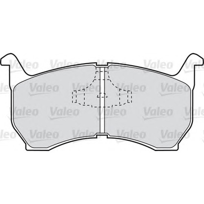 Photo Kit de plaquettes de frein, frein à disque VALEO 540440