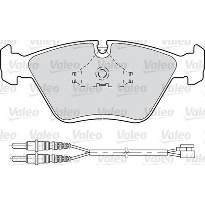 Photo Kit de plaquettes de frein, frein à disque VALEO 540565