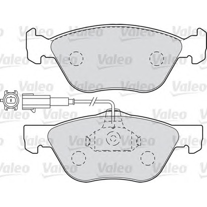 Photo Brake Pad Set, disc brake VALEO 598990