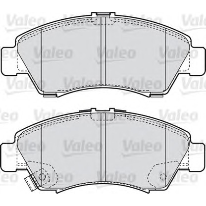 Photo Brake Pad Set, disc brake VALEO 598495