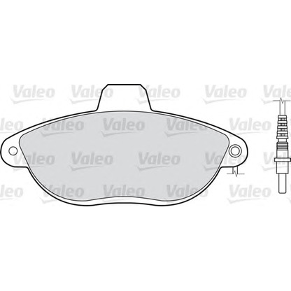 Photo Brake Pad Set, disc brake VALEO 598073