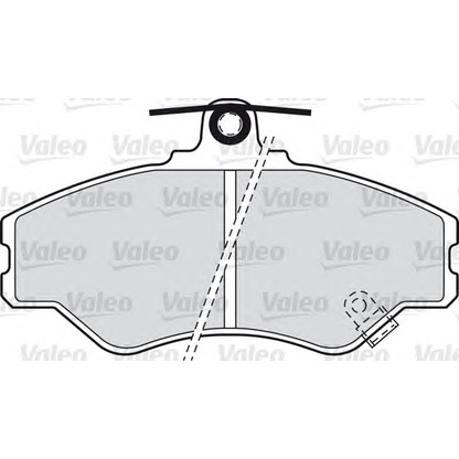 Photo Kit de plaquettes de frein, frein à disque VALEO 598634