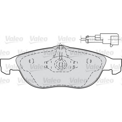 Foto Bremsbelagsatz, Scheibenbremse VALEO 540888