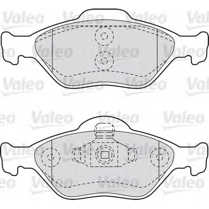 Foto Bremsbelagsatz, Scheibenbremse VALEO 598564