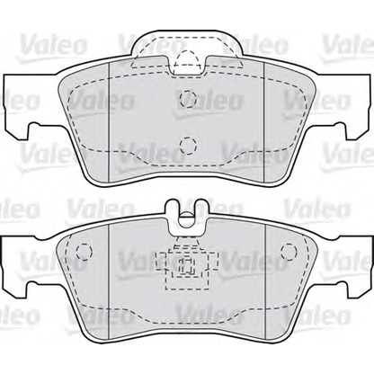 Foto Juego de pastillas de freno VALEO 598637