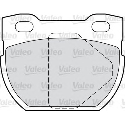 Photo Kit de plaquettes de frein, frein à disque VALEO 598762