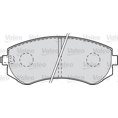 Фото Комплект тормозных колодок, дисковый тормоз VALEO 601002