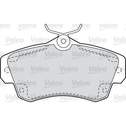 Photo Brake Pad Set, disc brake VALEO 598543