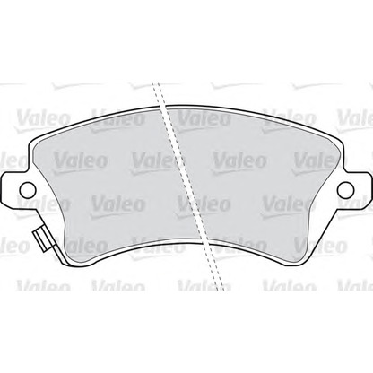 Photo Brake Pad Set, disc brake VALEO 598679