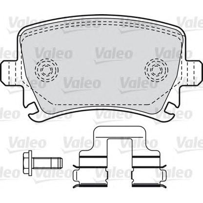 Photo Brake Pad Set, disc brake VALEO 598752