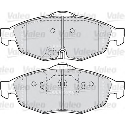 Photo Brake Pad Set, disc brake VALEO 598905