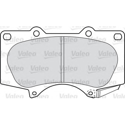 Photo Brake Pad Set, disc brake VALEO 598857