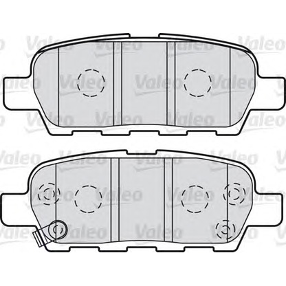 Photo Kit de plaquettes de frein, frein à disque VALEO 601009