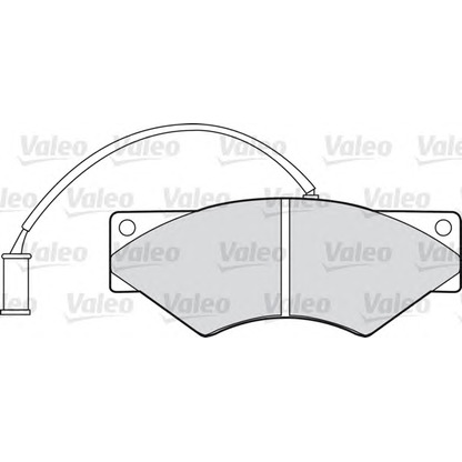 Photo Brake Pad Set, disc brake VALEO 541641