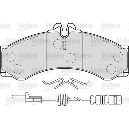 Foto Bremsbelagsatz, Scheibenbremse VALEO 598966