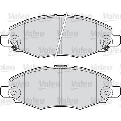 Photo Kit de plaquettes de frein, frein à disque VALEO 598894