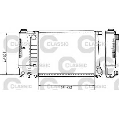 Photo Radiator, engine cooling VALEO 230365