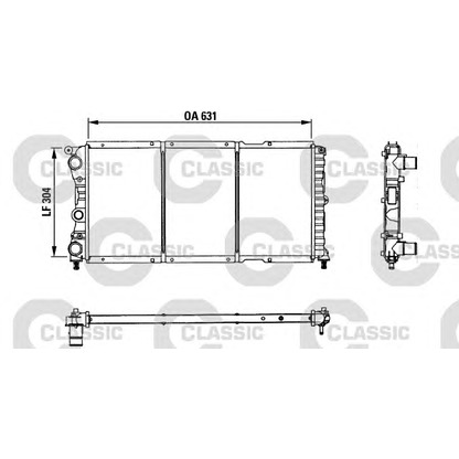 Photo Radiator, engine cooling VALEO 230981