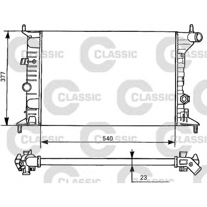 Photo Radiateur, refroidissement du moteur VALEO 231525