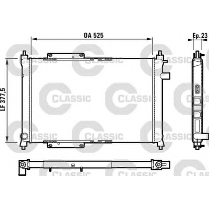 Foto Radiador, refrigeración del motor VALEO 231818