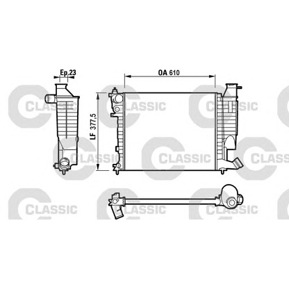 Photo Radiateur, refroidissement du moteur VALEO 232535