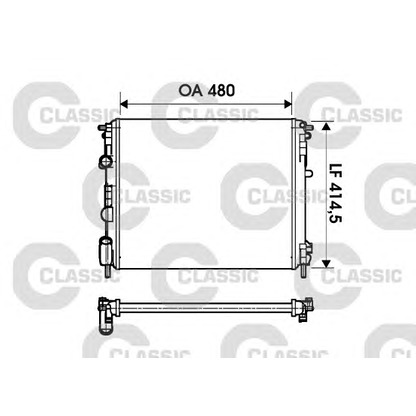 Photo Radiator, engine cooling VALEO 232621