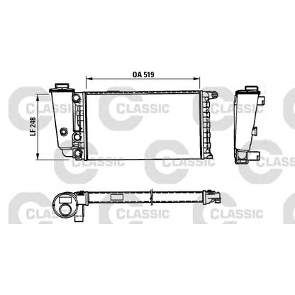 Foto Radiatore, Raffreddamento motore VALEO 316707