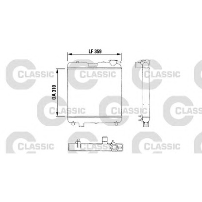 Photo Radiator, engine cooling VALEO 383053