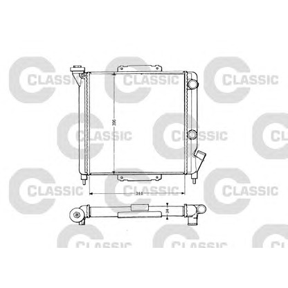 Photo Radiator, engine cooling VALEO 383959