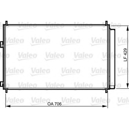 Photo Condenser, air conditioning VALEO 814204