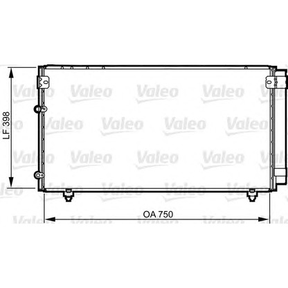 Foto Condensatore, Climatizzatore VALEO 814207